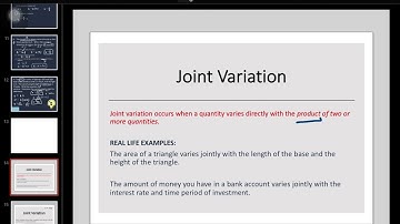 Joint Variation (Video 1)