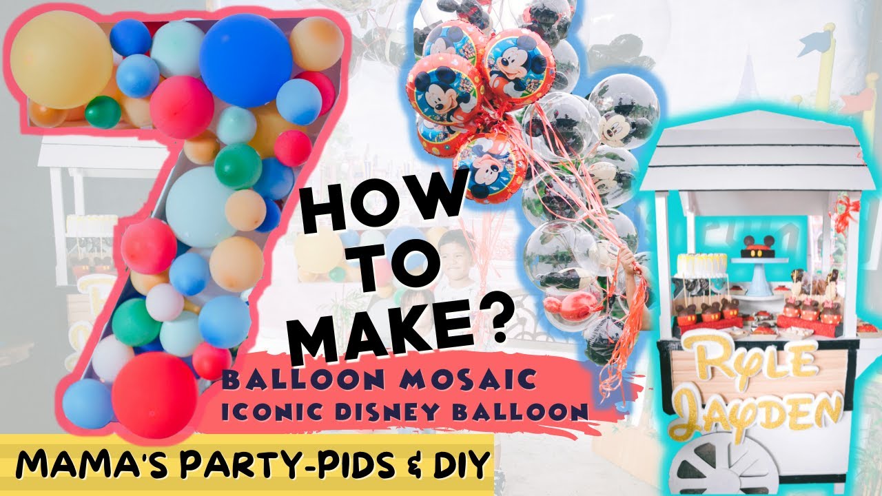 NUMBER 7 BALLOON MOSAIC TUTORIAL | DISNEY BALLOON | BUDGET-FRIENDLY PARTY  DECORATION TIPS & TRICKS. - YouTube