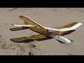 Keil Kraft Halo. RC Glider conversion flying off Sand Dunes.