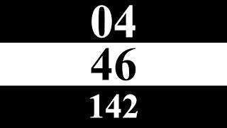 BLACK & WHITE COUNTDOWN 6 minutes = 360 seconds = 360000 ms, Full HD, no audio, vHhmsmfh3c2