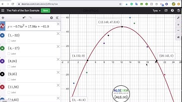 Graph a Quadratic Regression Equation - Desmos
