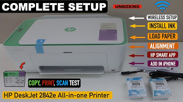 HP DeskJet 2842e Setup, Install Ink, Alignment, WiFi Setup, Copy, Print Scan Test | HP 2800 Series !