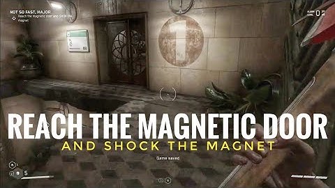 Atomic Heart | Reach the magnetic door and shok the magnet
