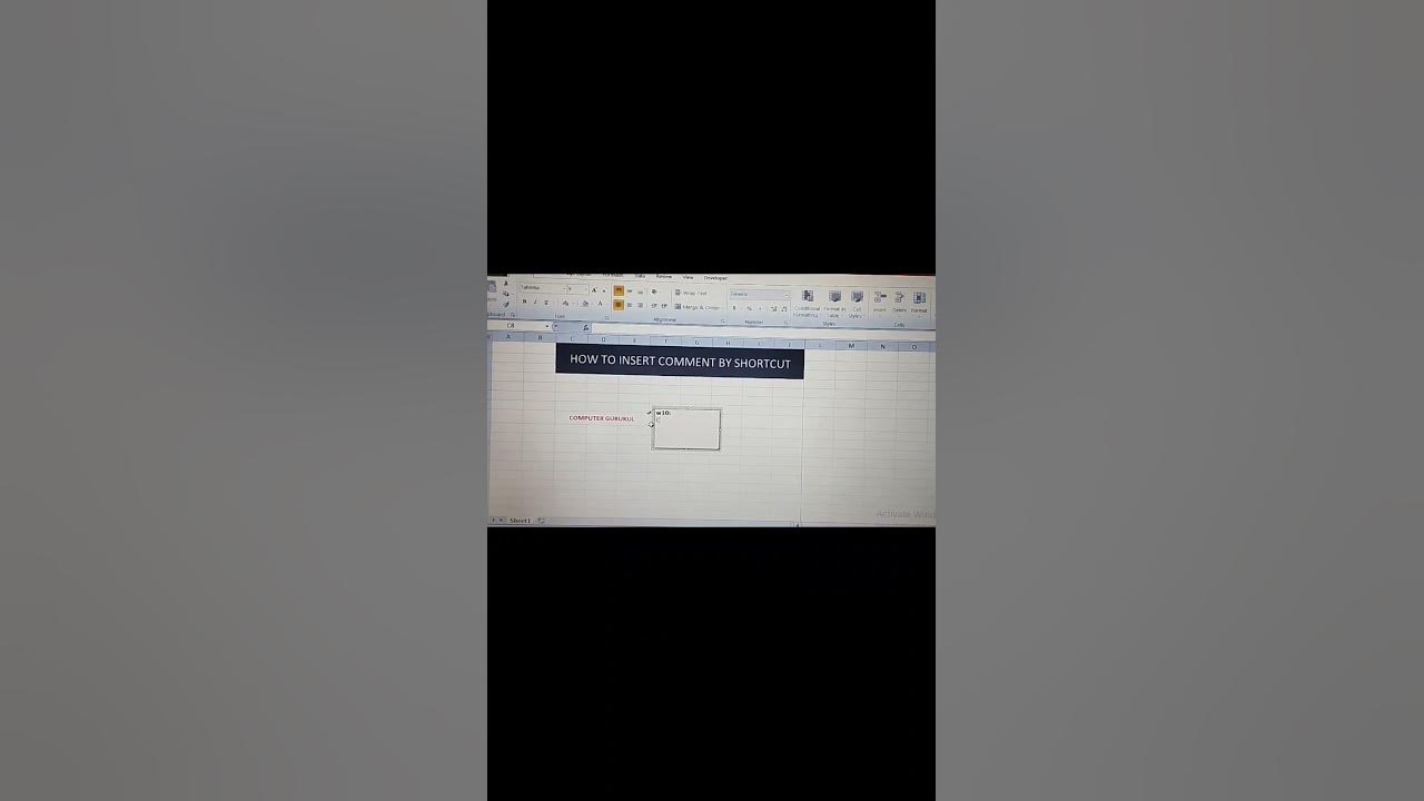 how-to-insert-comment-in-excel-youtube