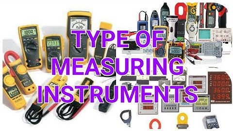 Classification of measuring instruments