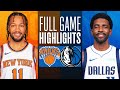 KNICKS At MAVERICKS FULL GAME HIGHLIGHTS January 11 2024
