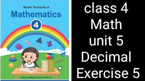 Class 4 Math | Unit 5 Exercise 5 | Decimal Numbers | Federal Board (NBF)