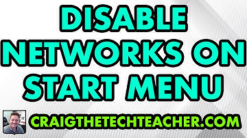 How To Disable Start Menu Networks Shortcut In Windows 10 (2022)
