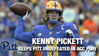 Pitt QB Kenny Pickett Keeps Pitt Undefeated In ACC Play