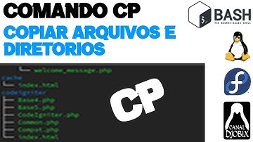 Comando CP para copiar arquivos e diretorios no Bash Terminal - Linux Fedora Canal Djobix de TI