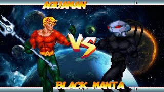 Aquaman Green Arrow vs Black Manta Lobo Justice League Task Force 2