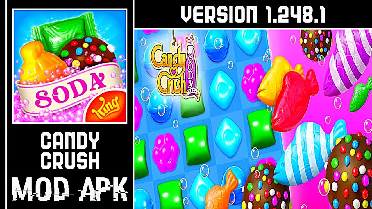 Candy Crush Soda Saga MOD APK Many Moves Version 1.248.1 