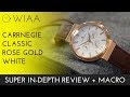 Carrnegie Premier Rose Gold White Watch Review