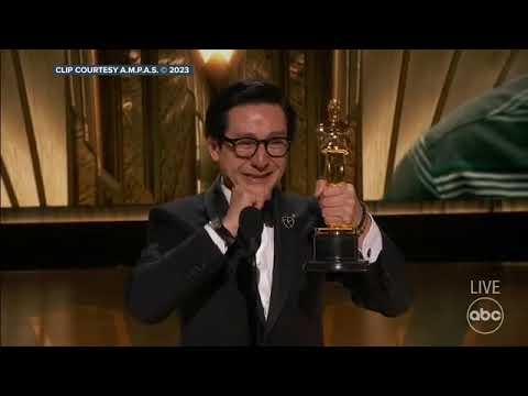 Ke Huy Quan is overcome with emotion as he accepts Oscar - full speech