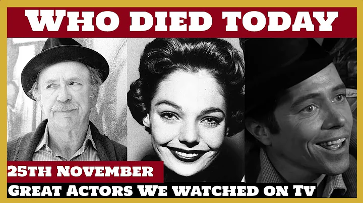 9 Famous Celebrities who died today 25th November ...