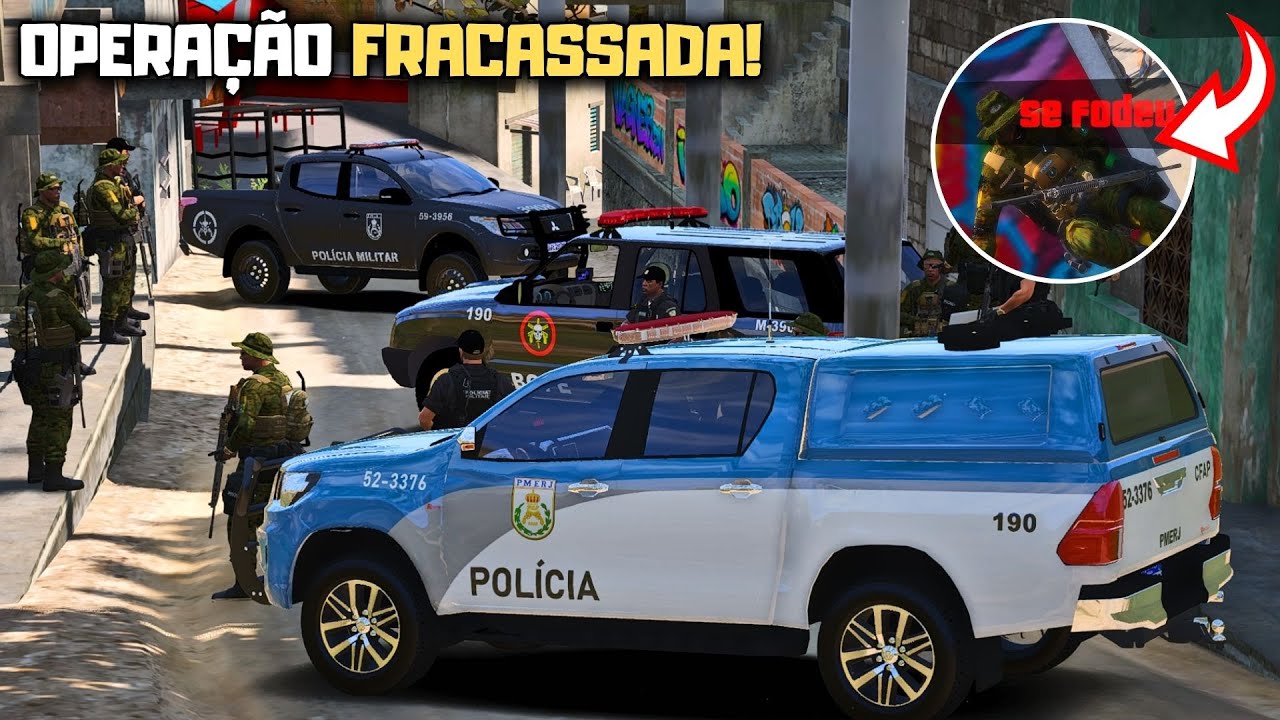 POLICIAL DO BOPE CAIU EM UMA 4RMADILHA NA FAVELA | PMERJ - POLICIA NO GTA 5