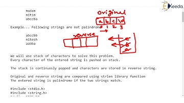 Palindrome using Stack