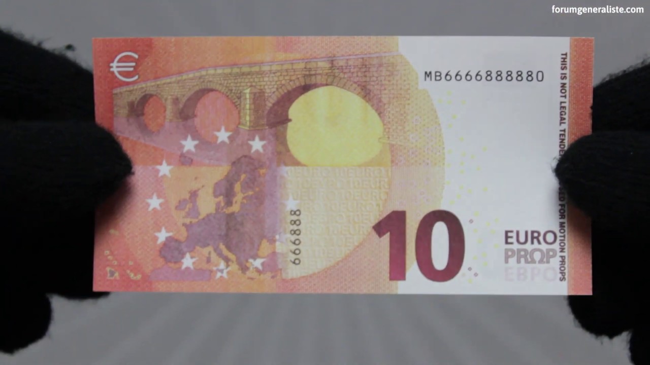 Faux Billet De 10 Euros Movie Money Youtube Faux Billet De 10 Euros Movie Money Youtube