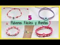 😍 Crea tus propias PULSERAS de HILO con estas 5 ideas FÁCILES y RÁPIDAS💖 ¡Perfectas para regalar!