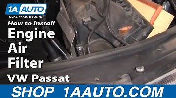 How To Replace Engine Air Filter 98-05 VW Passat 1.8L 20V Turbo