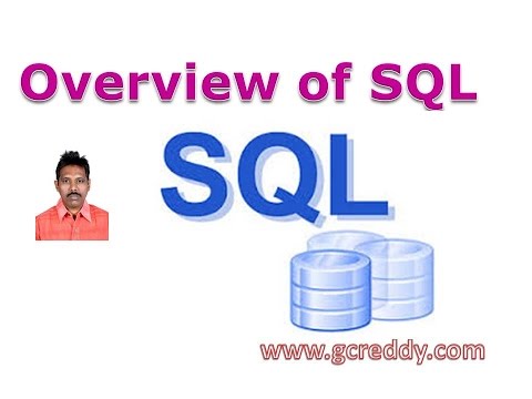 SQL Tutorial 2: Overview of SQL