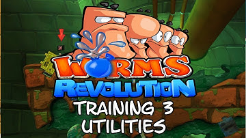 Worms Revolution Gameplay - Training 3 Utilities