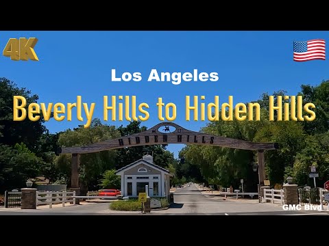 [4K] Los Angeles 🇺🇸, Beverly Hills to Hidden Hills California USA in Jun 2022 - Drive