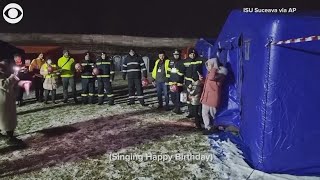 Birthday celebration held for 7-year-old Ukrainian refugee in Romania