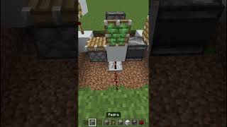 Como fazer um trocador de blocos automático no Minecraft Bedrock #shorts #minecraft