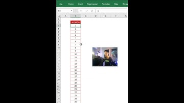 CARA CEPAT MEMBUAT RIBUAN NOMOR URUT DI EXCEL  #belajarexcel #shortvideo #microsoftoffice