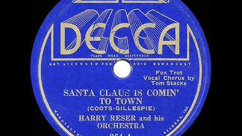 Thumbnail of 1st RECORDING OF: Santa Claus Is Comin’ To Town - Harry Reser (1934--Tom Stacks, vocal)