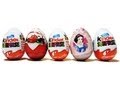 5 Kinder Surprise, Disney Pixar Cars 2 and Disney Snow White Zaini Surprise Eggs Unboxing