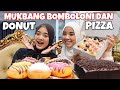 Terliur mukbang bomboloni warna warni dan donut pizza 