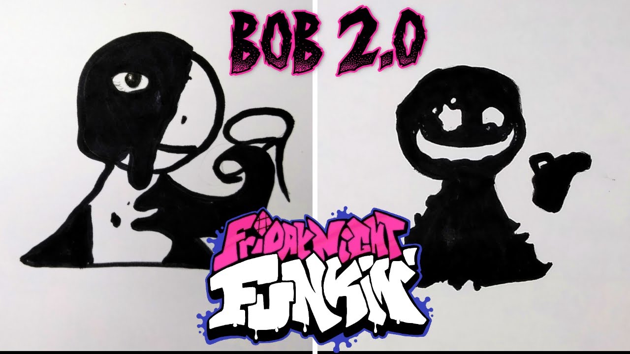 como DIBUJAR a BOB 2.0 de FRIDAY NIGHT FUNKIN |facil PASO a PASO | HOW