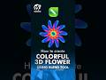 Colorful 3d Flower using Blend tool #coreldrawtutorial #coreldraw