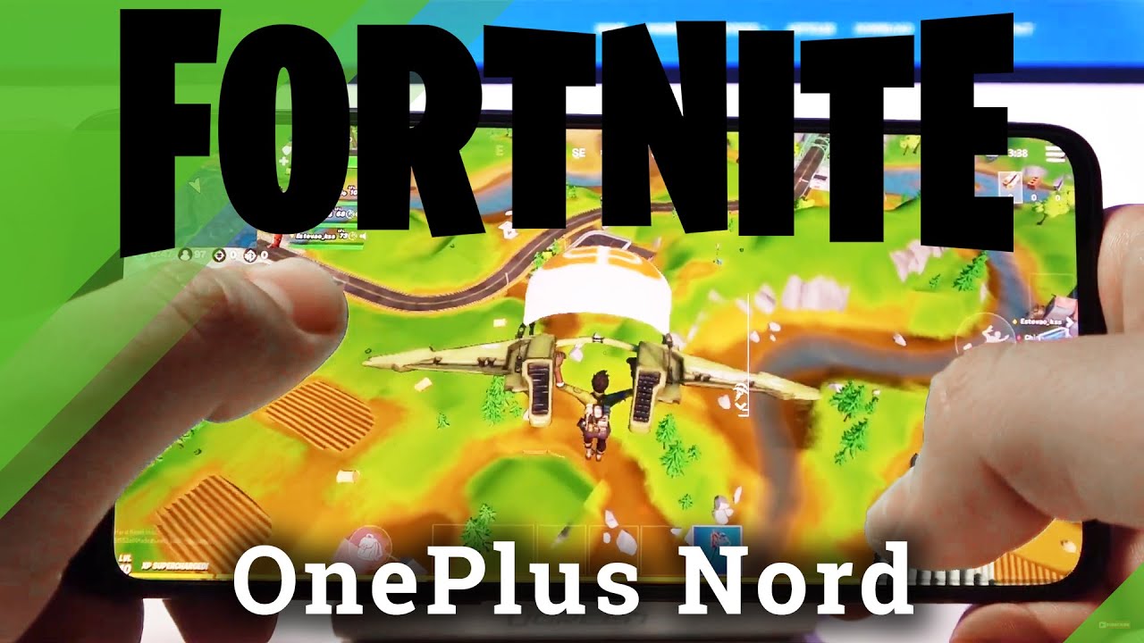 Fortnite Gameplay on OnePlus Nord – Efficiency Text