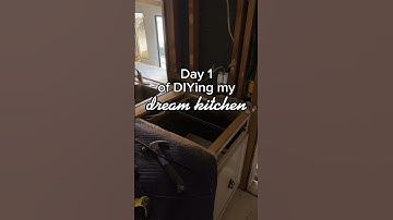 Day 1 - DIYing my dream kitchen 🛠️ #remodel #renovation #homeimprovement #diy #diykitchen #ikea