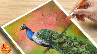 A Peacock Acrylic Painting🦚 | Episode #133