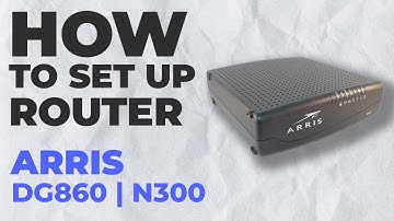 ✅ How to Set Up ARRIS DG860 WiFi Router | How to Setup Arris N300 DG860 Modem