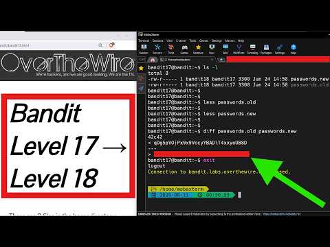 [Linux in Bangla] Compare Files with diff Command | OTW Bandit Level 17 → 18 Solution