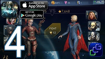 INJUSTICE 2 Android iOS Walkthrough - Part 4 - Campaign Chapter 1 (Heroic) Battles 1-12