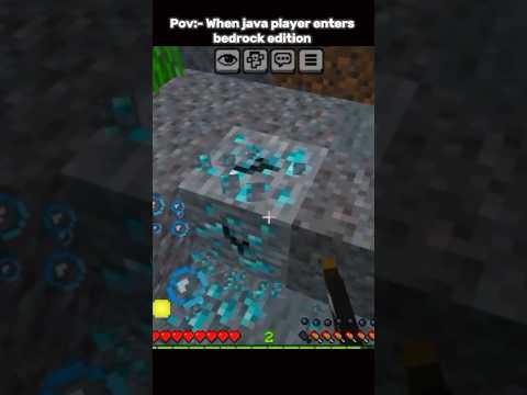 When java player enters bedrock edition! #shorts #minecraft #trend