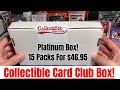 My First Collectible Card Club Platinum Football Subscription Box! 15 Modern Football Packs!!