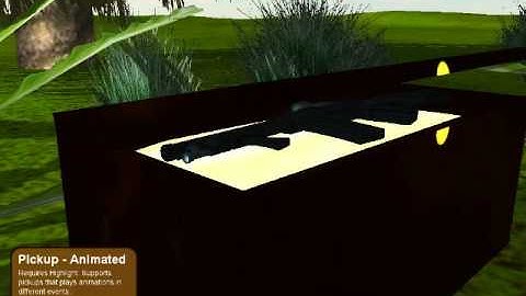 Pickup Animated Script with Highlight and UI for Unity