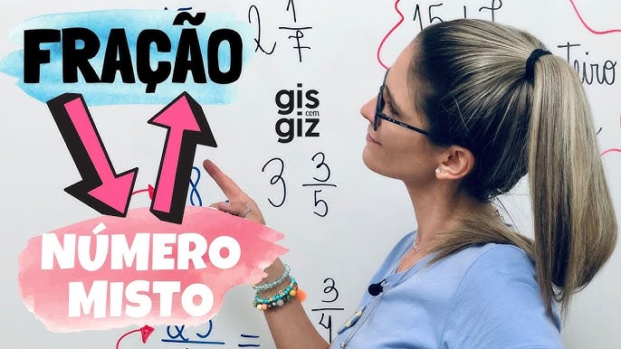 Fração mista #AprendaNoTikTok #giscomgiz #matematica #fracao