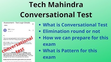 Tech Mahindra Conversational Test || How we can prepare for this exam @techlecture