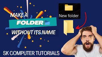 Make a Folder without Name | बिना नाम का फोल्डर बनाये। @SKComputerTutorialsOfficial