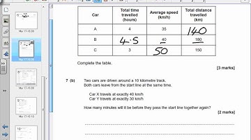 AQA Maths Higher Nov 2014 Non Calc Q7