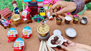 Miniature Kinder Joy Choco Lava Idli Cake | Kinder Joy Chocolate idli Recipe | Cake Recipe