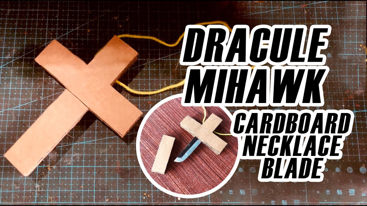 Dracule Mihawk Cardboard Blade Necklace (FREE PATTERN) YouTube